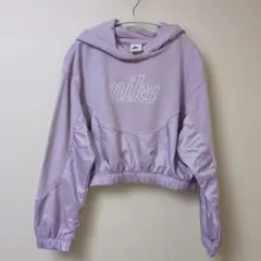 NIKE パープル 紫 パーカー トレーナー L 切替デザイン