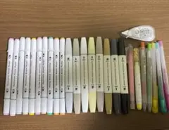 ペンセット(アルコールマーカーや蛍光ペン他)