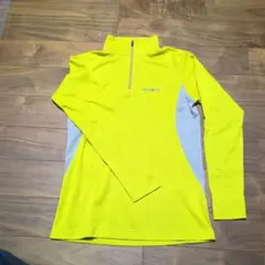 mont-bell ハーフジップ 長袖シャツ アンダー レディース S イエロー