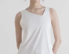 セパレートアシンメトリータンクトップ 単品 Sホワイト スカーラ SKALA