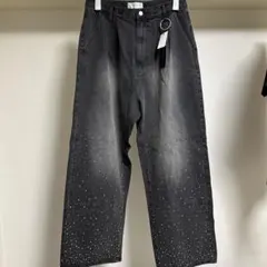ラインストーンパンツ