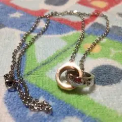 値下げ✨ダブルリングネックレス！