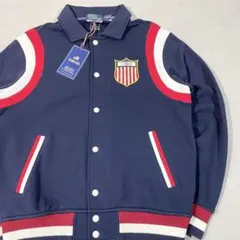 【タグ付】ポロ ラルフローレン チームUSA フリースベースボールジャケット M