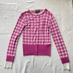 KNIT by KEITA MARUYAMA チェック柄 カーディガンのサムネイル
