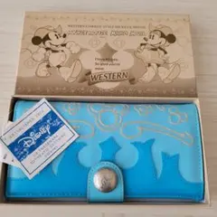 Disney ミニーちゃん 長財布　水色