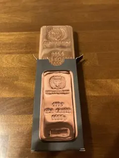ポーランドゲルマニア純銅赤金 1キロ キャストバー ペーパーウエイト