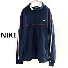 ナイキ　ウィンドブレーカー　メンズ　ネイビー　M ライン　ランニング　スポーツ