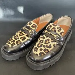 オペークドットクリップ OPAQUE.CLIP トラックソールビットローファー