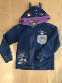 アンパンマン　ダダンダンパーカー　 ダダンダン刺繍 フードパーカー