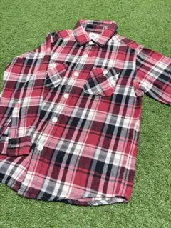 UNIQLO チェック柄 長袖シャツ子供用120