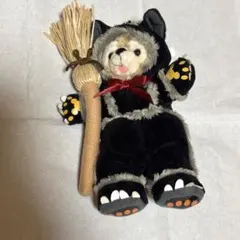 ダッフィー ぬいぐるみバッジ ハロウィン 黒猫コスチューム