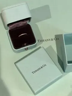T &co.バンドリング 確実正規品、Tiffany購入証明書、箱全て有り