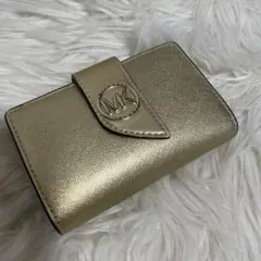 MICHAEL KORS ゴールド 二つ折り財布