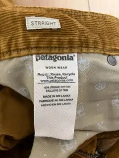 【Patagonia】コーデュロイパンツ ストレート キャメルブラウン31×32