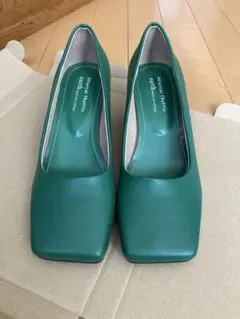 アースミュージックエコロジーxオリエンタルトラフィック スクエアトゥパンプス