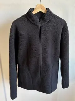 無印良品 フリースジャケット ボアジャケット ブラック ジップアップ