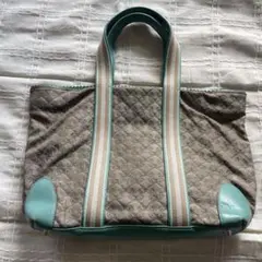 ANYA HINDMARCH ハンドバッグ ベージュ　水色
