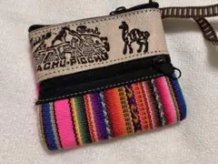 マチュピチュ 小銭入れ 多色ストライプ