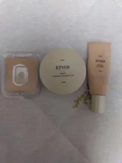 ETVOS　3点セット　ナイトミネラルファンデ、CCクリーム、タイムレスファンデ