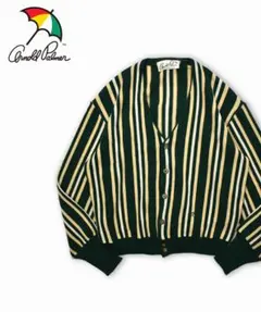 90’s アーノルドパーマー レトロデザイン ニット カーディガン