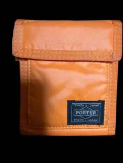 【極美品】PORTER タンカー 折財布 三つ折り オレンジ 吉田カバン