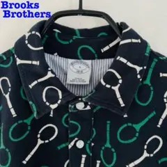 Brooks Brothers コットンピケ プリントポロシャツS
