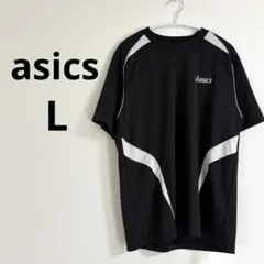 アシックス メンズ 半袖 トレーニングウェア スポーツウェア ブラック L