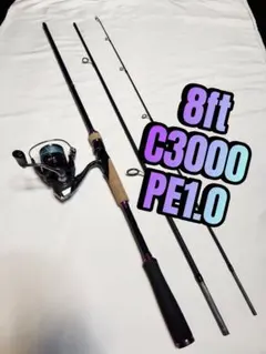 シーバスセット　3ピースロッド&C3000ねじ込みリール　PE1.0号のサムネイル