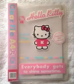 1996年 ハローキティ A4クリアファイル20ポケット 当時物 レトロ