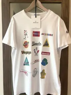 訳あり MONCLER グラフィックロゴ Tシャツ オレンジ XLサイズ - メルカリ