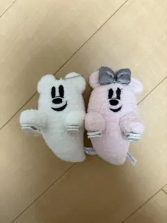 ディズニー　ハロウィン2024 ミッキーミニー　おばけ　ぬいぐるみ　肩のせ