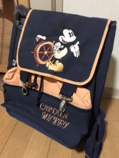 Disny キャプテンミッキー　刺繍　海外版　バックパック　レア珍品