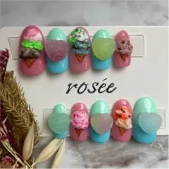 NO.61 現品限り アイス ジェルネイル 個性派 ネイル