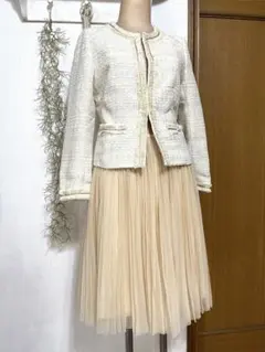 セレモニーセットICBノーカラージャケット ANAYIチュールスカートセット