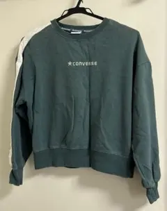 CONVERSE ダークグリーン トレーナー M