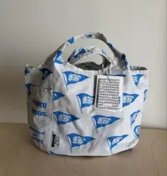 オサムグッズ × ROOTOTE バッグ グレー 水色