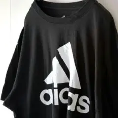 アディダス ゴルフ adidas ロゴ Tシャツ L ブラック 黒 古着のサムネイル
