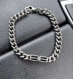 BALENCIAGA BBロゴ チェーンブレスレット