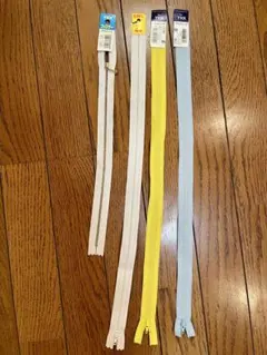 YKK ジッパー 35cm 1本、フラットニット50㎝3本セット