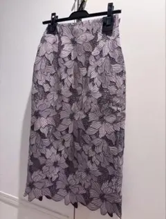 Mystrada マイストラーダ　花柄レーススカート　34