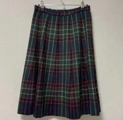 レリアン ひざ丈スカート チェック レトロ ヴィンテージ 秋冬