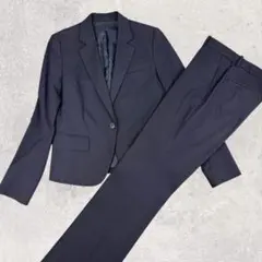 ユニクロ スーツセットアップ ネイビー ジャケット38＆パンツM ストレッチ
