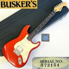 BUSKER'S エレキギター ストラトキャスタータイプ 赤系 - メルカリ