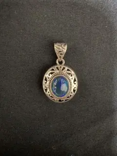 天然石シルバー925 ロケットペンダント