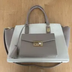 サマンサタバサ ハンドバッグ ショルダーバッグ 2way グレージュのサムネイル