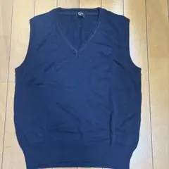 コムサイズム　ネイビー Vネック ベスト 150A 極美品✨