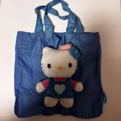ハローキティ ぬいぐるみエコバッグ 変身バッグ 平成レトロ サンリオ レア