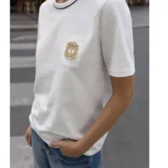 【ZARA未使用S】ブローチ付きTシャツ　値下げ不可