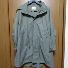 カーキ フード付き モッズコート　F