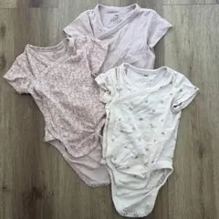 H&M オーガニックコットン ベビー肌着 3枚セット